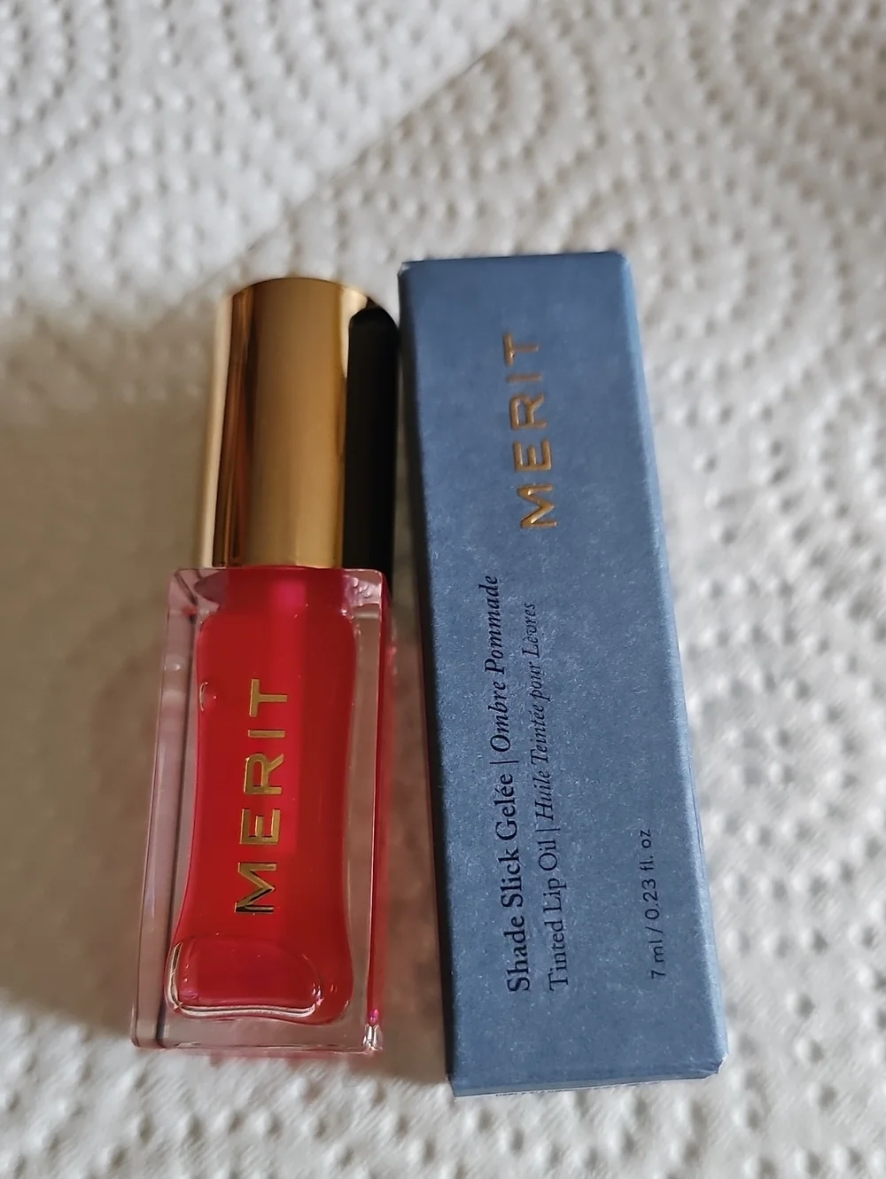 Merit Shade Stick Gelee Tinted Lip Oil In Les Deux MSRP $25